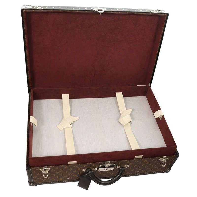Louis Vuitton Arzeal 70 Monogram Macassar Trunk Case Men's 70