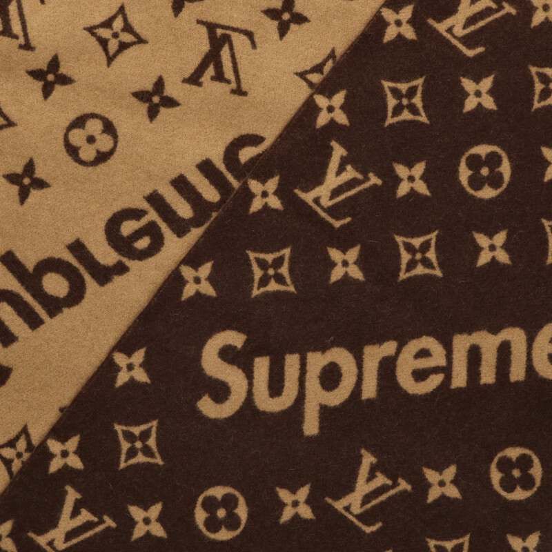 Supreme Louis Vuitton Mp1891 Monogram Cashmere Scarf Men's