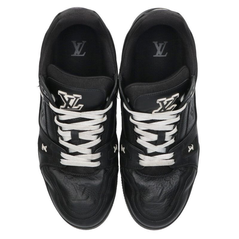 Louis Vuitton LV Trainer Line Monogram Leather Low Cut Sneakers Men's 9