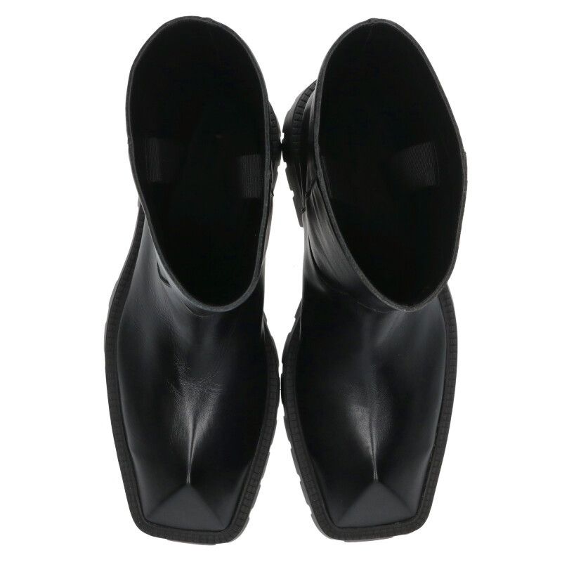 Balenciaga 763684 Rhino Leather Long Boots Men's 43