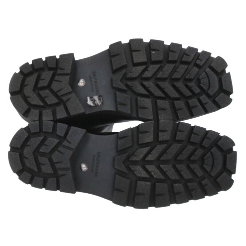 Balenciaga 763684 Rhino Leather Long Boots Men's 43