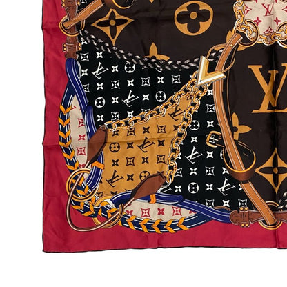 Louis Vuitton Twilly Scarf Monogram Confidential Carre90 Multicolor Women's