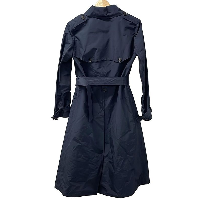 Prada Trench Coat Size 36 S Women's - Dark Navy Long Sleeves Fall Spring