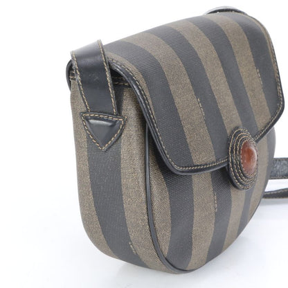 Fendi Pecan Leather Shoulder Bag Crossbody Gold Hardware Genuine Leather Women