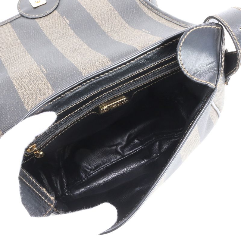 Fendi Pecan Leather Shoulder Bag Crossbody Gold Hardware Genuine Leather Women