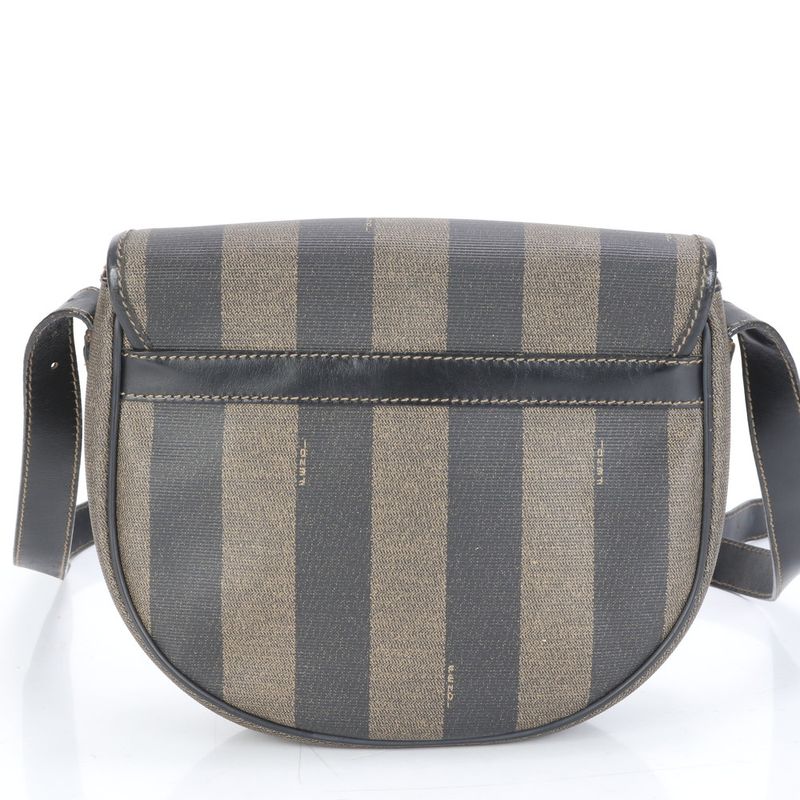 Fendi Pecan Leather Shoulder Bag Crossbody Gold Hardware Genuine Leather Women