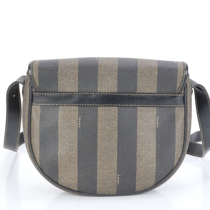 Fendi Pecan Leather Shoulder Bag Crossbody Gold Hardware Genuine Leather Women