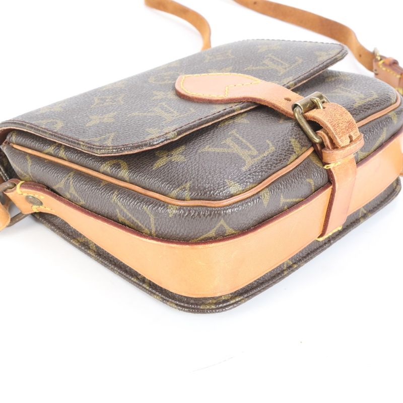 Louis Vuitton Monogram Cartesiere PM M51254 Leather Shoulder Bag Crossbody