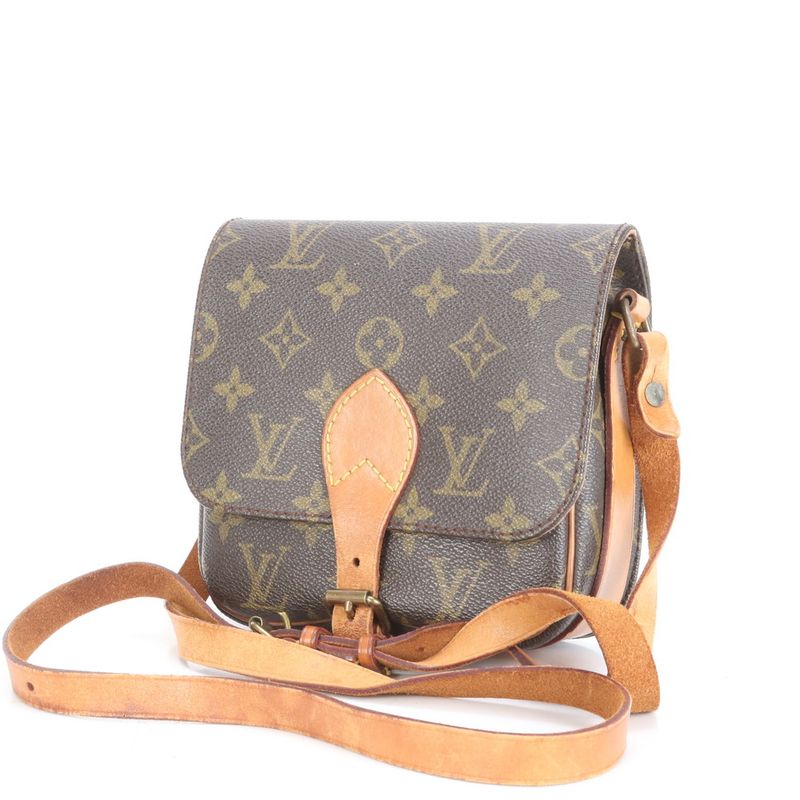 Louis Vuitton Monogram Cartesiere PM M51254 Leather Shoulder Bag Crossbody