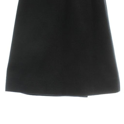 Chanel Vintage Tight Skirt Knee Length Coco Mark Gold Button Black XZ - GY18