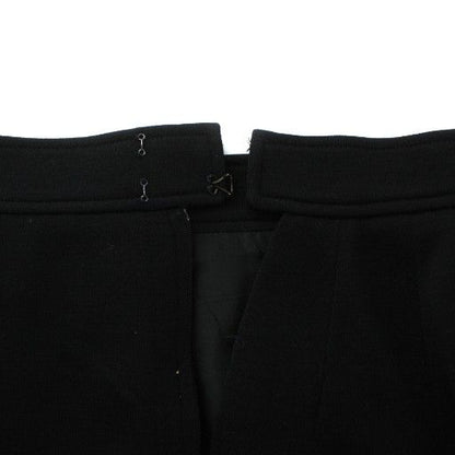 Chanel Vintage Tight Skirt Knee Length Coco Mark Gold Button Black XZ - GY18