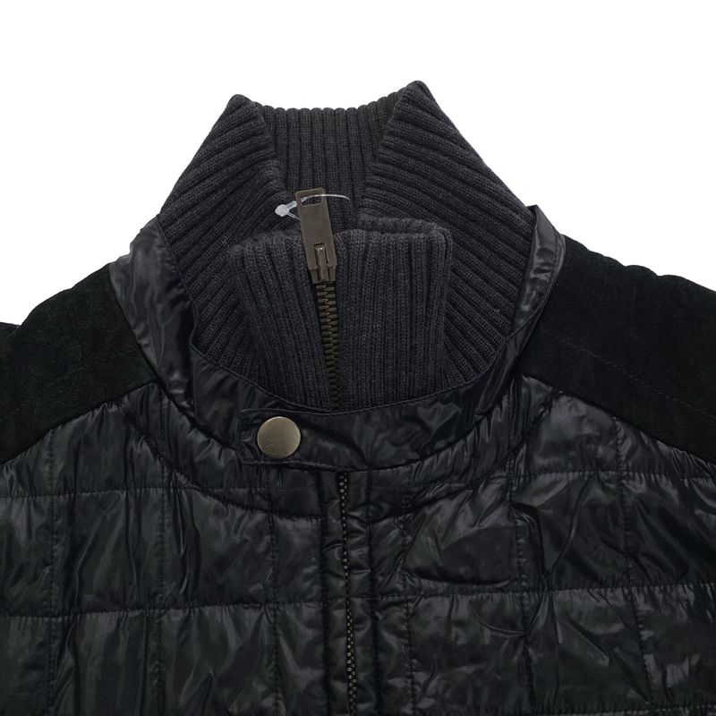 Gucci 2008aw Nylon Suede Leather Bomber Jacket 187696 Black 48