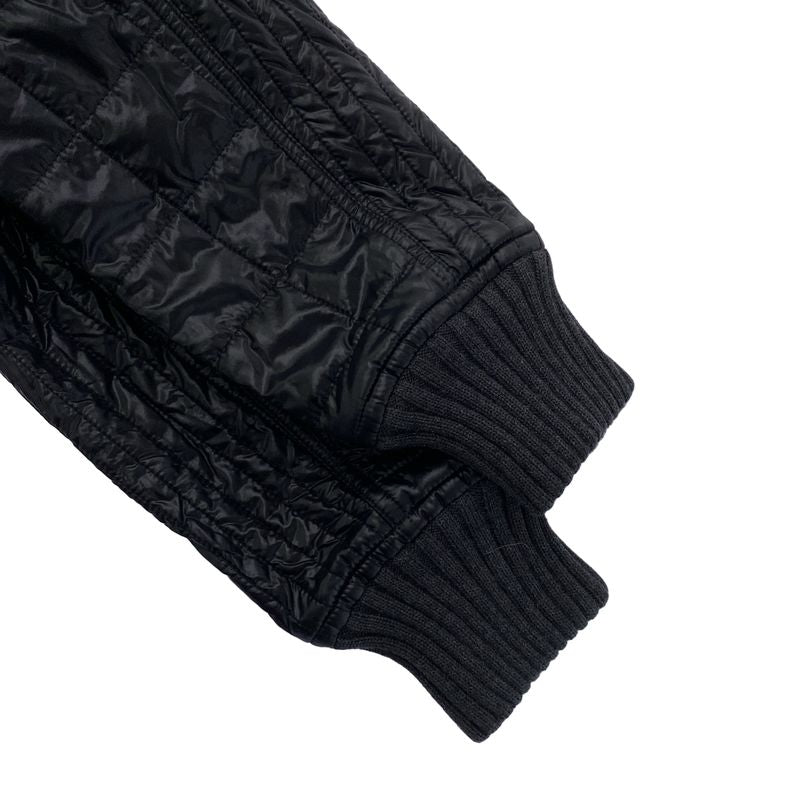 Gucci 2008aw Nylon Suede Leather Bomber Jacket 187696 Black 48