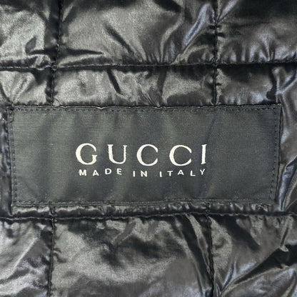 Gucci 2008aw Nylon Suede Leather Bomber Jacket 187696 Black 48