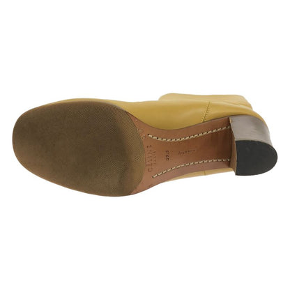 Celine by Phoebe Philo Celine Phoebe Philo Leather Heel Long Boots Yellow 37.5