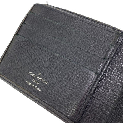 Louis Vuitton Taiga Porte Vie 3 Volle Wallet M30422 Black