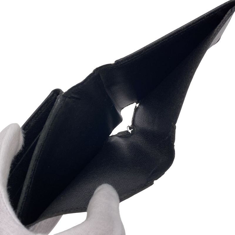 Louis Vuitton Taiga Porte Vie 3 Volle Wallet M30422 Black