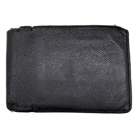 Louis Vuitton Taiga Porte Vie 3 Volle Wallet M30422 Black