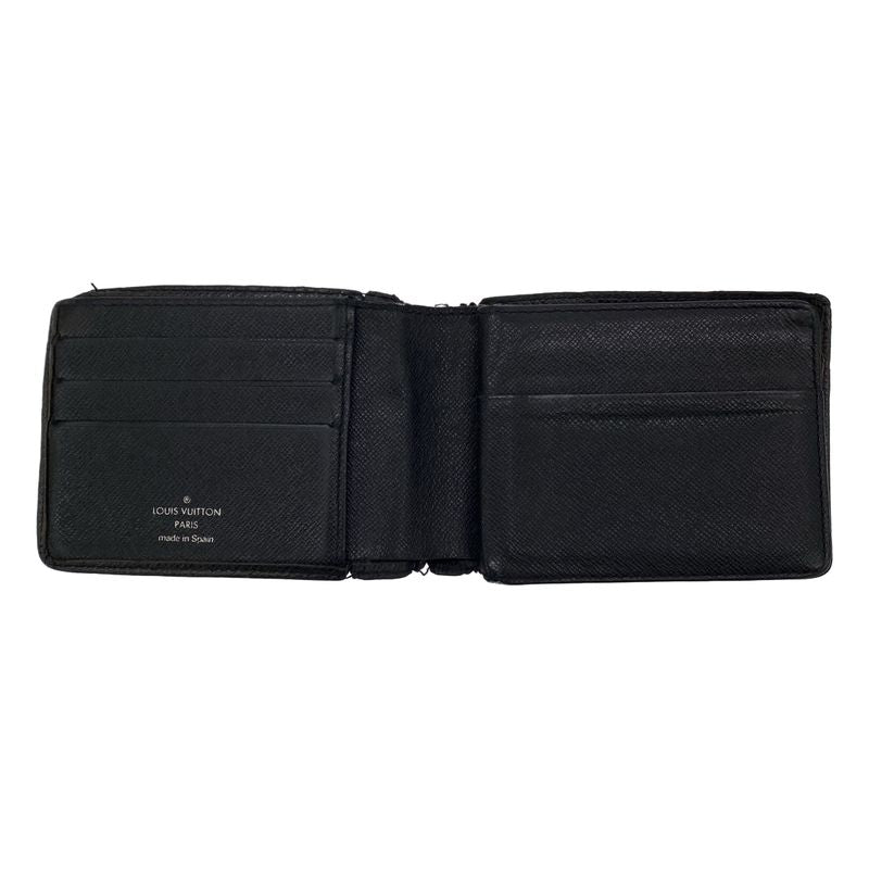 Louis Vuitton Taiga Porte Vie 3 Volle Wallet M30422 Black