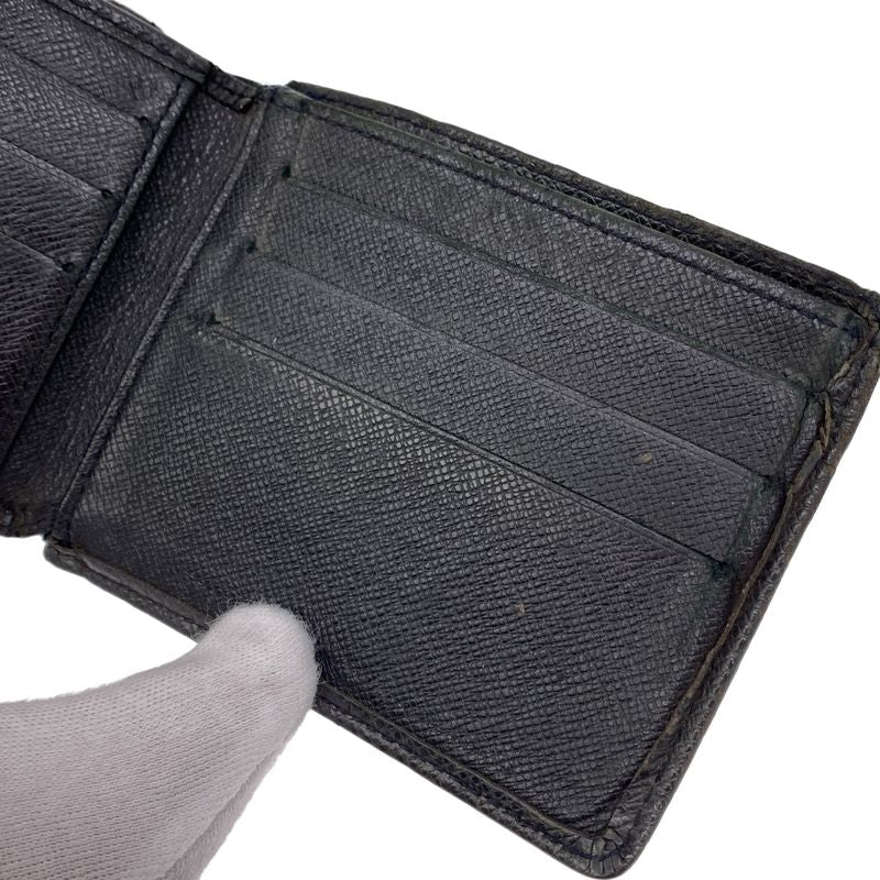 Louis Vuitton Taiga Porte Vie 3 Volle Wallet M30422 Black