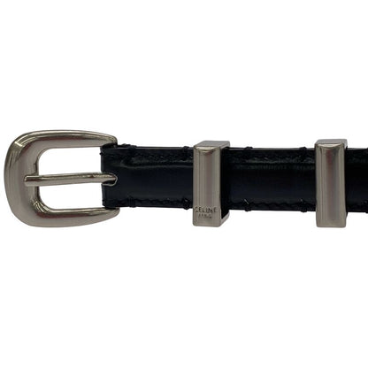 Celine Western Leather Belt Small S-Ne-4179 Black 80