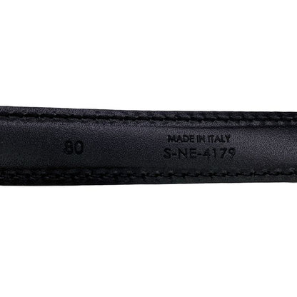 Celine Western Leather Belt Small S-Ne-4179 Black 80