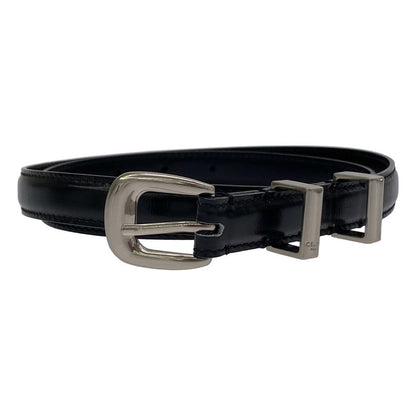 Celine Western Leather Belt Small S-Ne-4179 Black 80