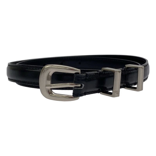 Celine Western Leather Belt Small S-Ne-4179 Black 80