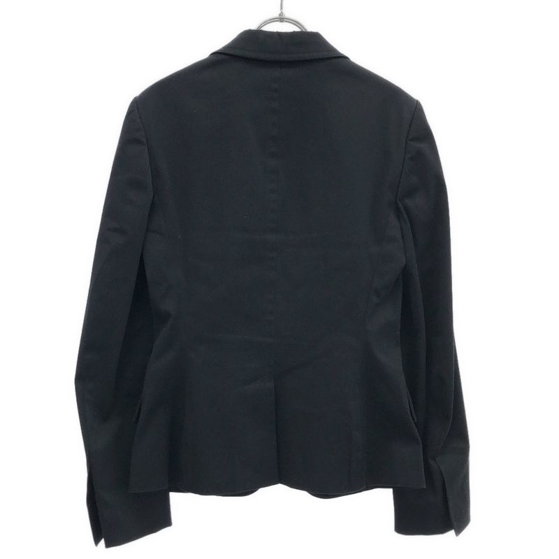 Gucci Leather Belted Lapel Tailored Jacket 210373 Black 42