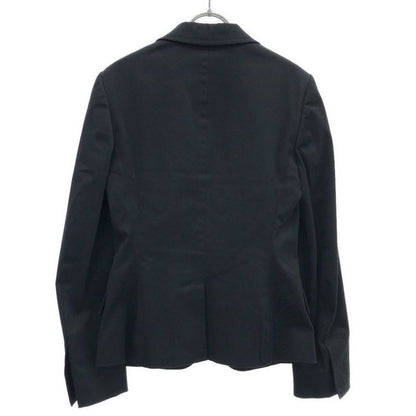 Gucci Leather Belted Lapel Tailored Jacket 210373 Black 42