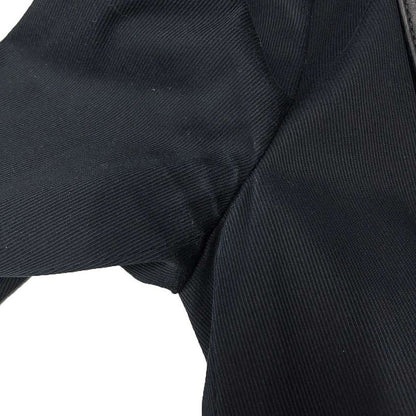 Gucci Leather Belted Lapel Tailored Jacket 210373 Black 42