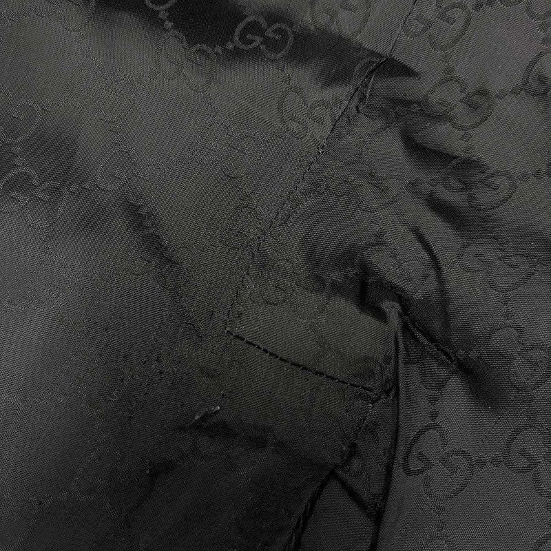 Gucci Leather Belted Lapel Tailored Jacket 210373 Black 42