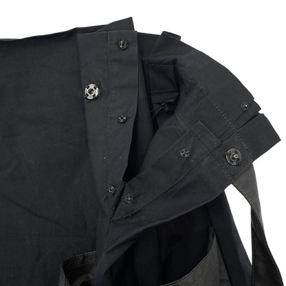 Balenciaga 13ss Cotton Poplin Linen Design Skirt 301622 Tcb21 Black Brown 34