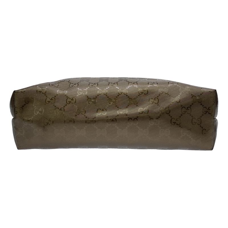 Gucci GG Canvas Metallic Tote Bag 211133 Gold