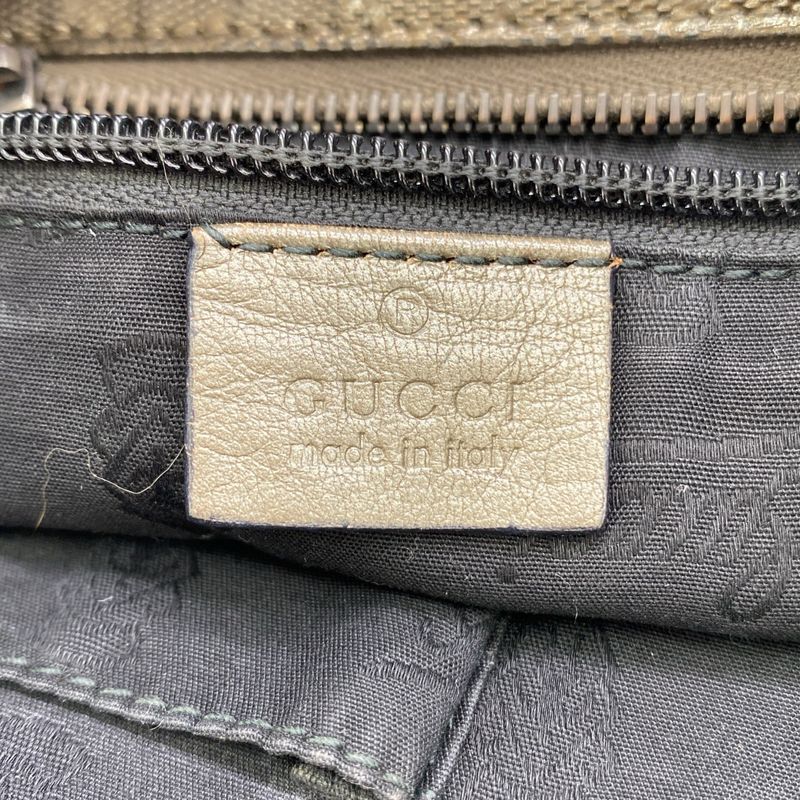 Gucci GG Canvas Metallic Tote Bag 211133 Gold
