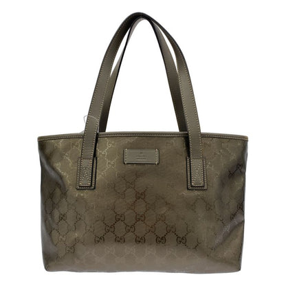 Gucci GG Canvas Metallic Tote Bag 211133 Gold