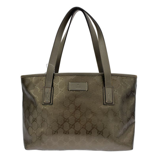Gucci GG Canvas Metallic Tote Bag 211133 Gold
