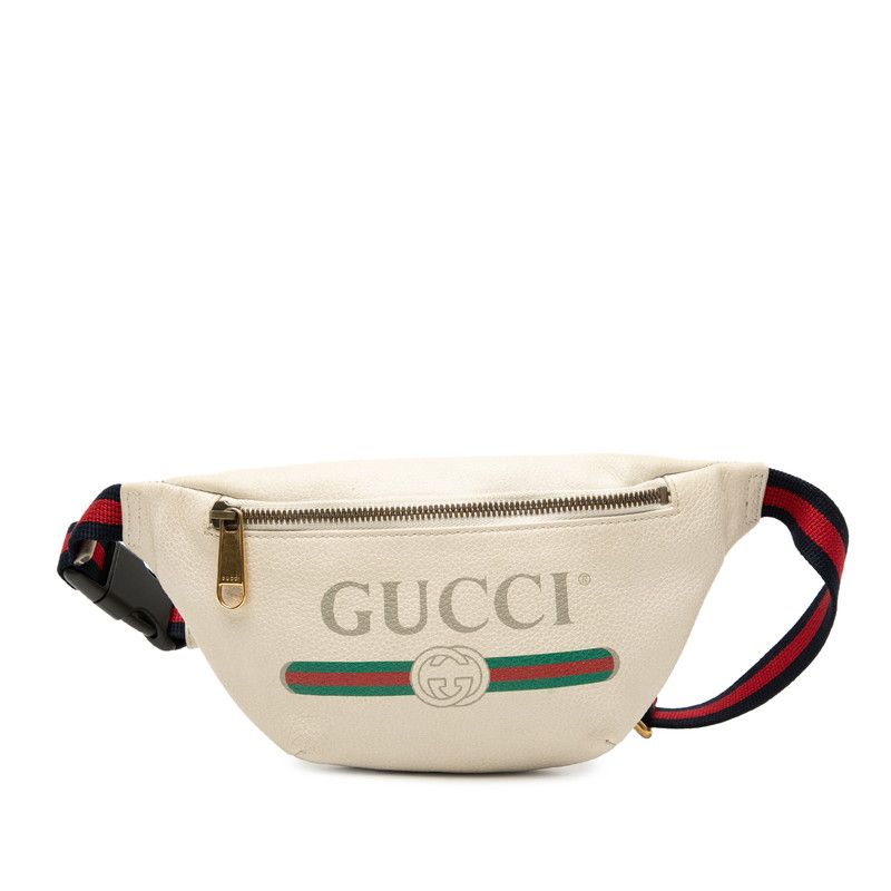 Gucci Logo Sherry Line Body Bag Waist Bag Shoulder Bag 527792 Beige Multicolor