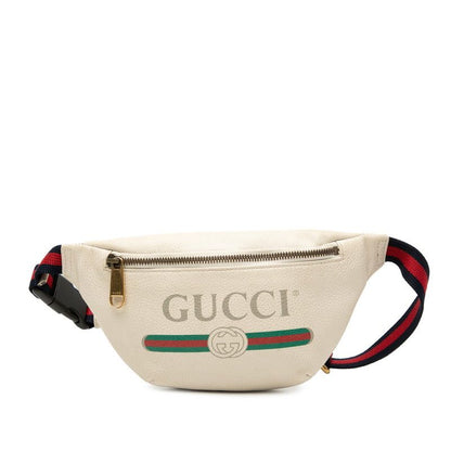 Gucci Logo Sherry Line Body Bag Waist Bag Shoulder Bag 527792 Beige Multicolor