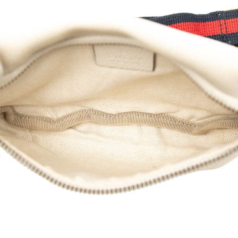 Gucci Logo Sherry Line Body Bag Waist Bag Shoulder Bag 527792 Beige Multicolor