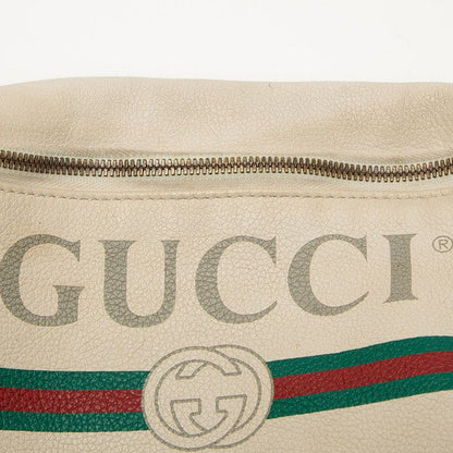 Gucci Logo Sherry Line Body Bag Waist Bag Shoulder Bag 530412 Beige Multicolor
