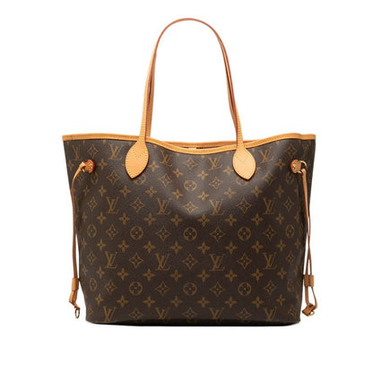 Louis Vuitton Monogram Neverfull MM Shoulder Bag Tote Bag M40156 Brown PVC