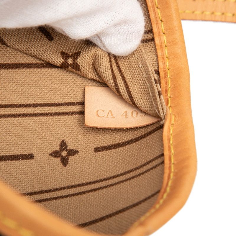 Louis Vuitton Monogram Neverfull MM Shoulder Bag Tote Bag M40156 Brown PVC