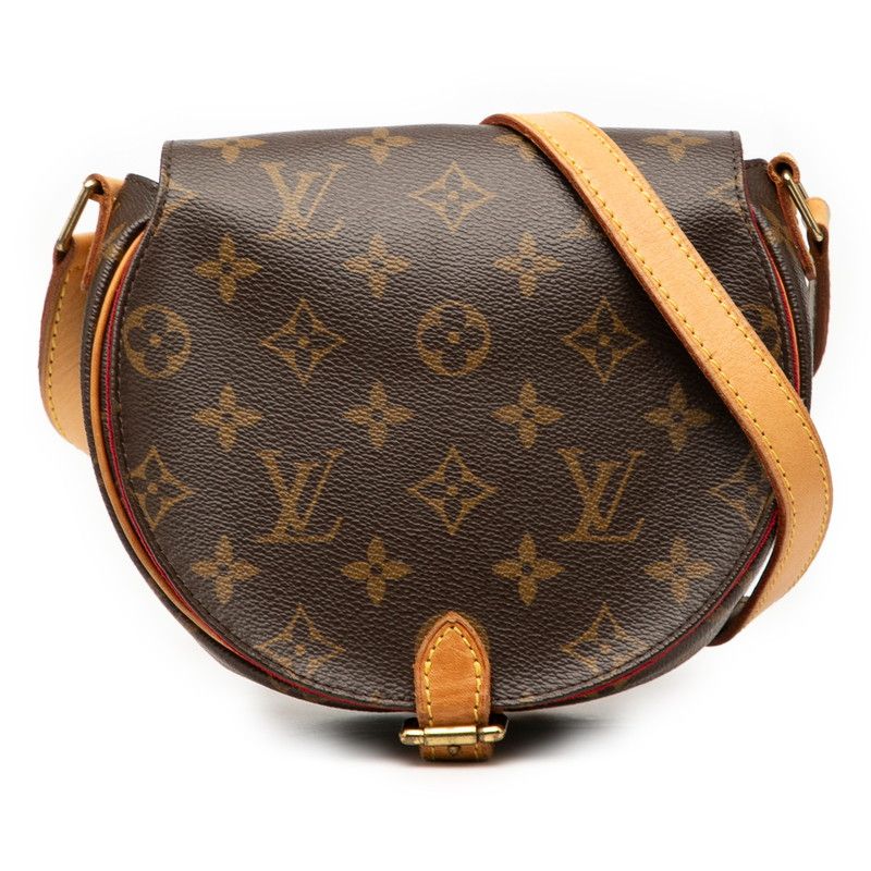 Louis Vuitton Monogram Tan Blanc Crossbody Shoulder Bag M51179 Brown PVC