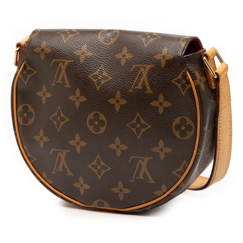 Louis Vuitton Monogram Tan Blanc Crossbody Shoulder Bag M51179 Brown PVC