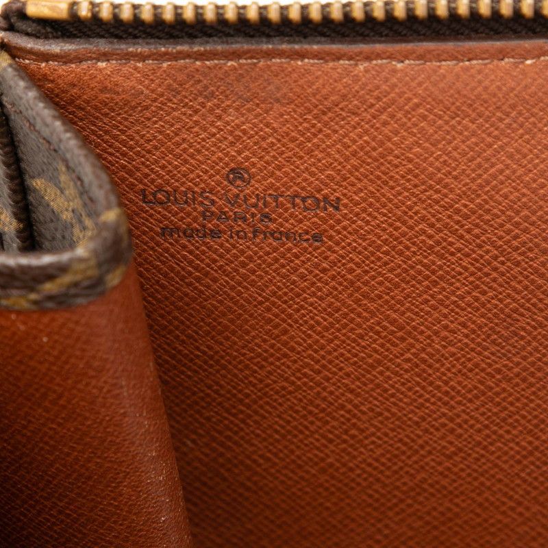 Louis Vuitton Monogram Poche Cumann Clutch Bag Briefcase M53456 Brown PVC