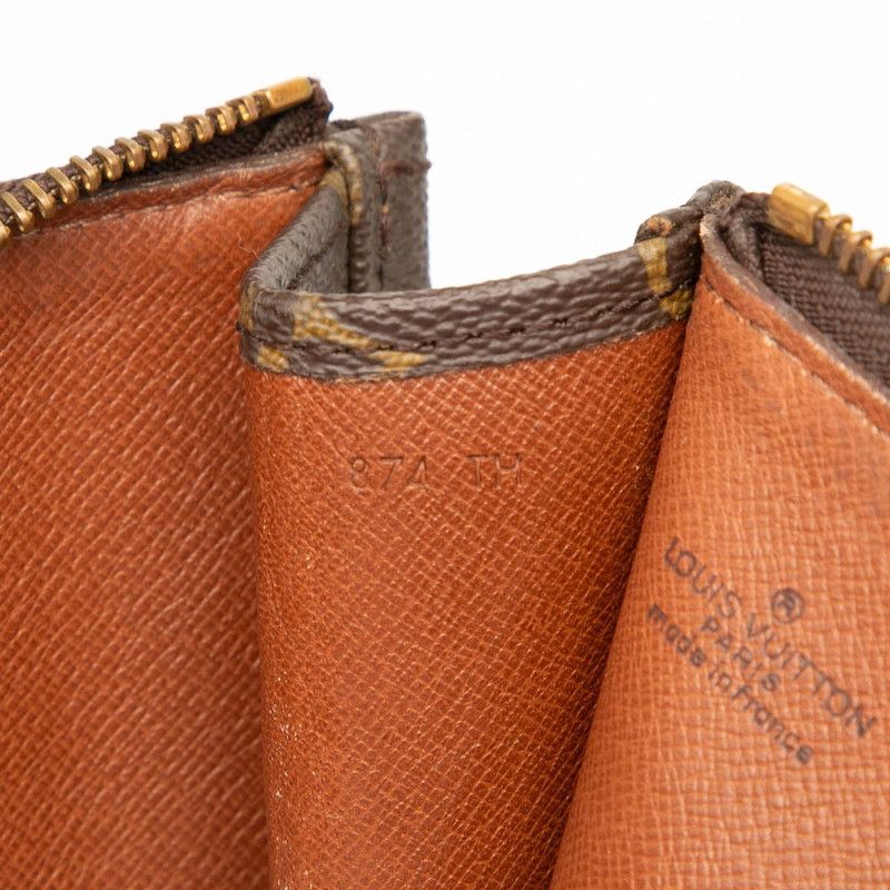 Louis Vuitton Monogram Poche Cumann Clutch Bag Briefcase M53456 Brown PVC