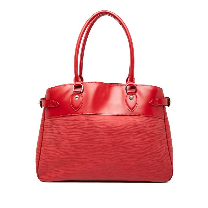 Louis Vuitton Epi Passy GM Tote Shoulder Bag M5925e Rouge Red Leather Women