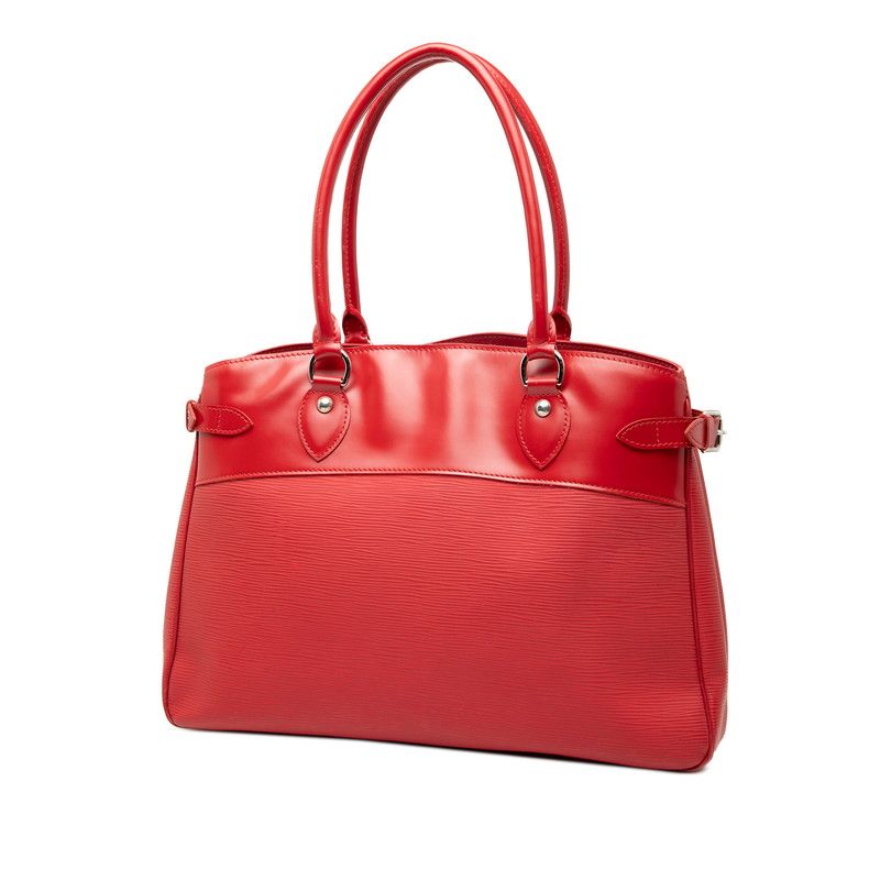 Louis Vuitton Epi Passy GM Tote Shoulder Bag M5925e Rouge Red Leather Women