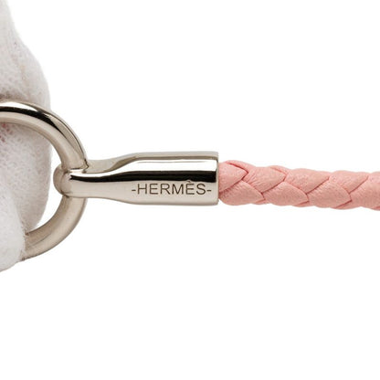 Hermes Grenand Dubretour Rose Sakura Silver Leather Metal Women Hermes